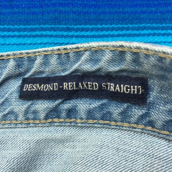 Vintage GUESS Jeans Men's 32 (Fit 34x33) Desmond Relaxed Straight Distressed Y2K - Picture 5 of 11